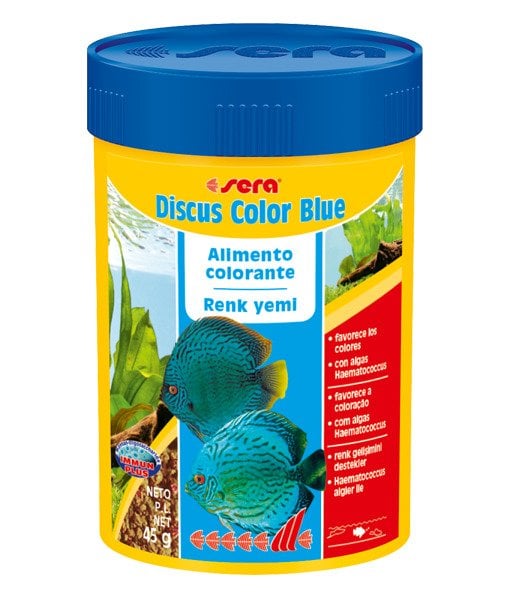 Sera Discus Color Blue - 100 Ml / 45 Gr. Kutu Balık Yemi