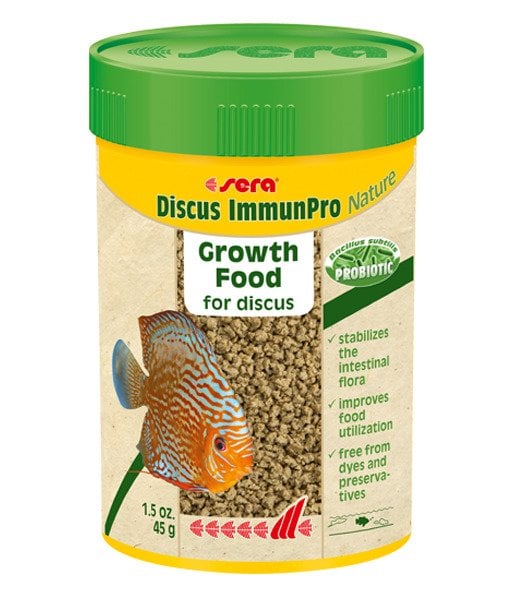 Sera Discus ImmunPro Nature-100 Ml / 45 Gr. Kutu Balık Yemi