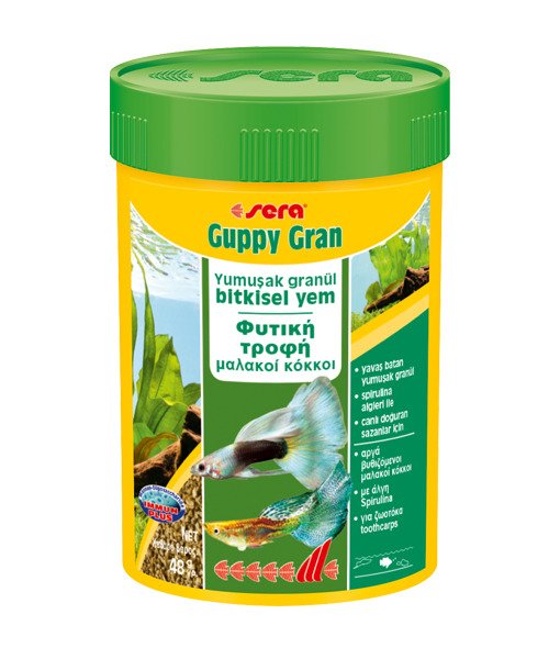 SERA GUPPY GRAN - 100 ML / 48 GR. KUTU BALIK YEMİ