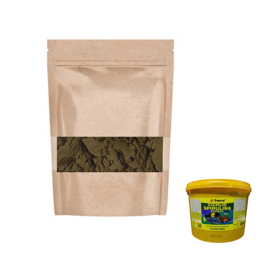 Tropical Cichlid Spirulina Flakes 250Gr. Balık Yemi (Açık)