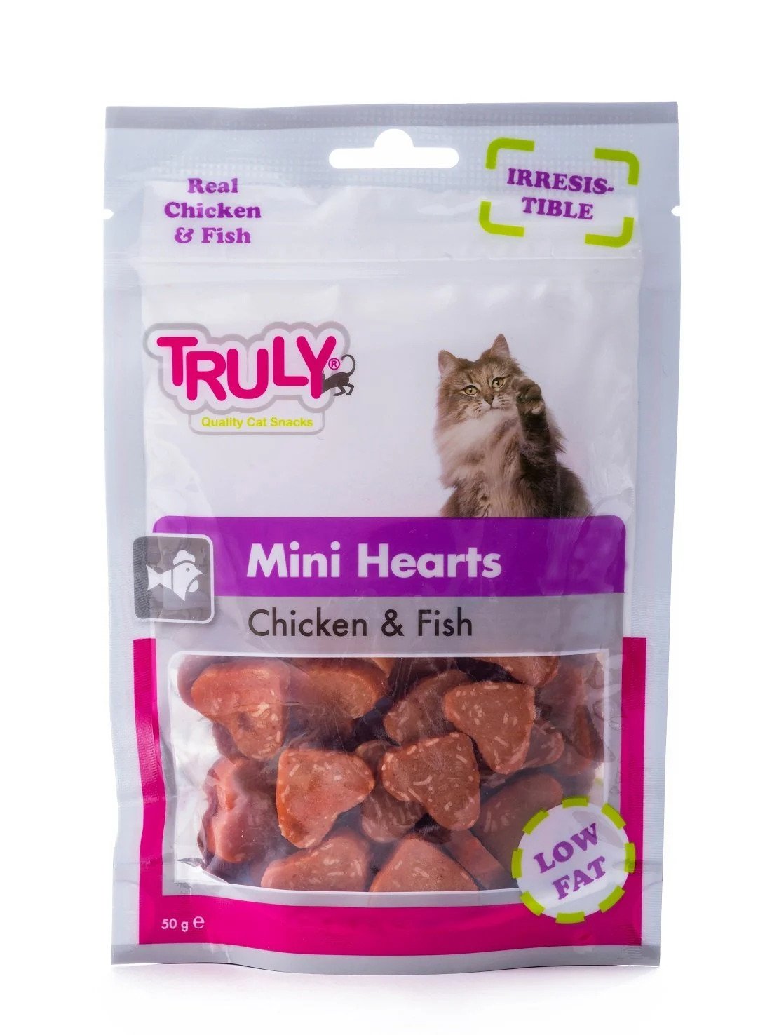 TRULY MİNİ HEARTS TAVUK BALIK 50GR KEDİ ÖDÜL MAMASI