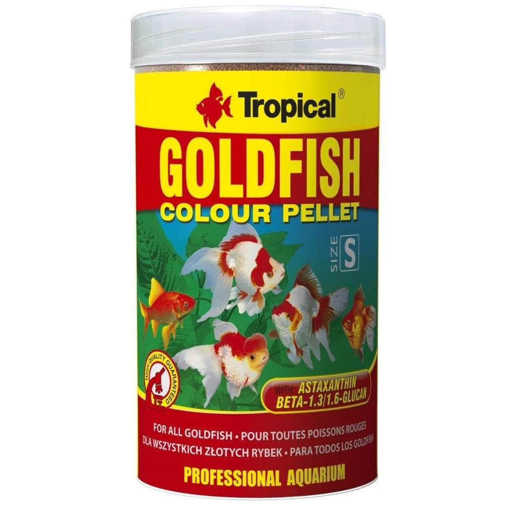 TROPİCAL GOLDFİSH COLOUR PELLET SİZE S 250ML/110G KUTU BALIK YEMİ