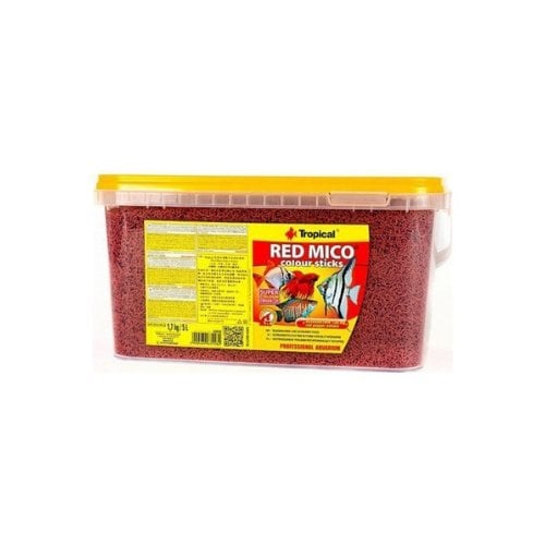 Tropical Red Mico Colour Sticks 50Gr  Balık Yemi (Açık)