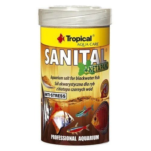 Tropical Sanital Plus Ketapang 100Ml/120G Kutu Akvaryum Tuzu
