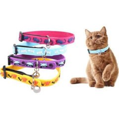 KEDİ KÖPEK DESENLİ ZİLLİ DESENLİ TASMA