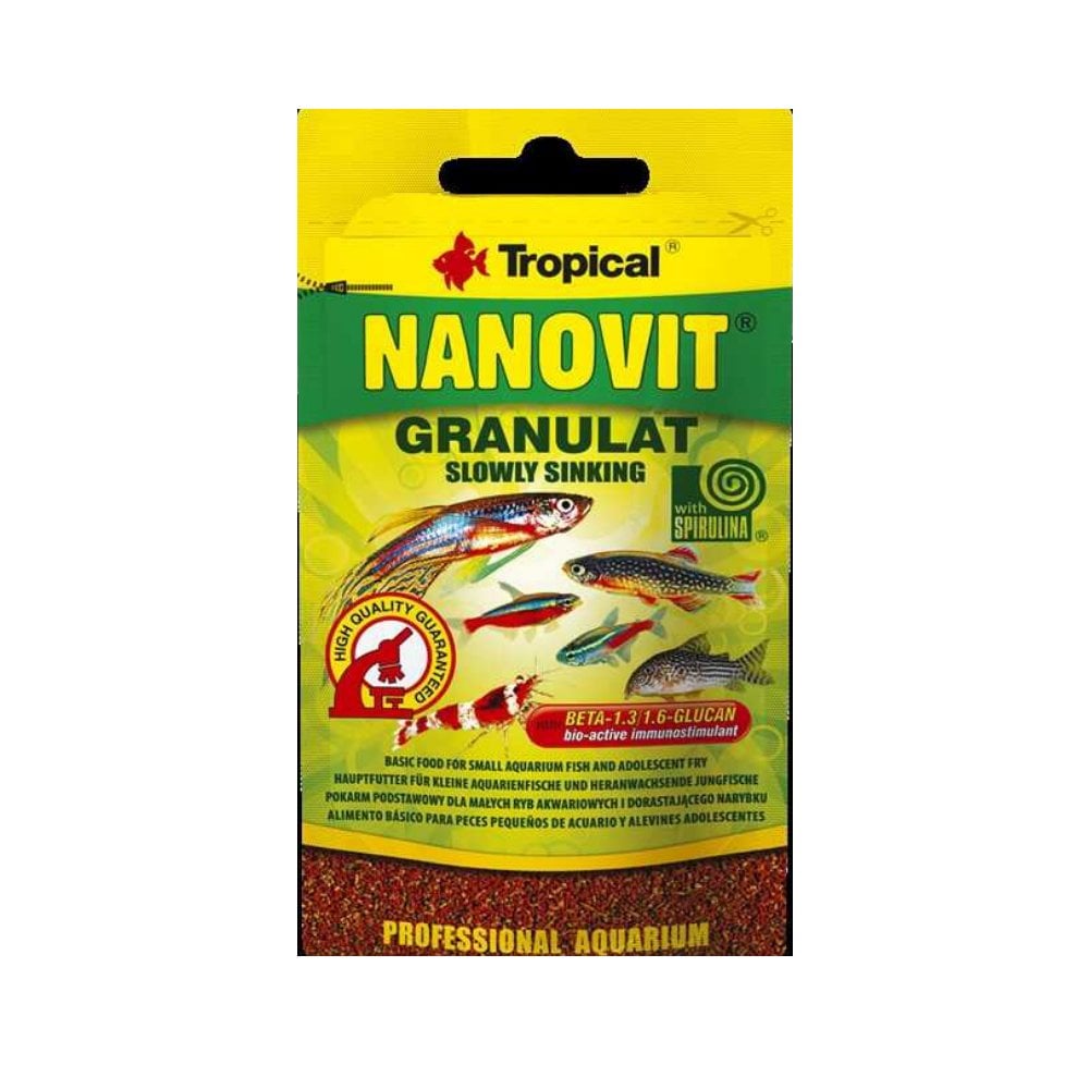 Tropical Nanovit Granulat 10 Gr Kutu Balık Yemi