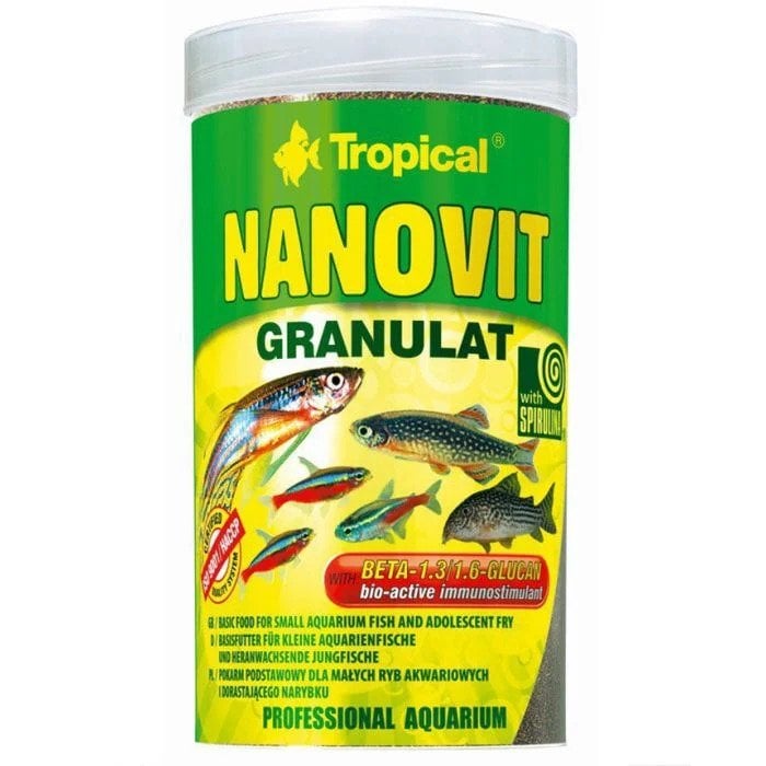 Tropical Nanovit Gran 250Ml/175 Gr Kutu Balık Yemi