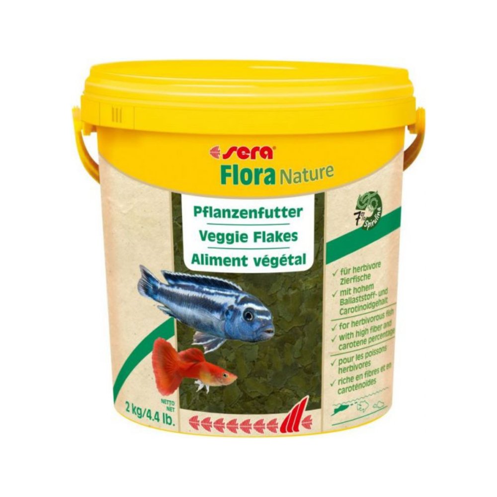 Sera Flora Nature 10 Lt/2Kg Kova Balık Yemi