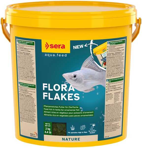 Sera Flora Nature 10 Lt/2Kg Kova Balık Yemi