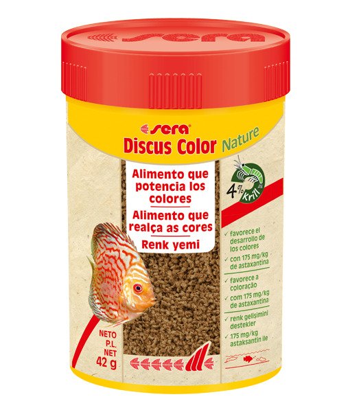 Sera Discus Color Nature - 100 Ml / 45 Gr. Kutu Balık Yemi