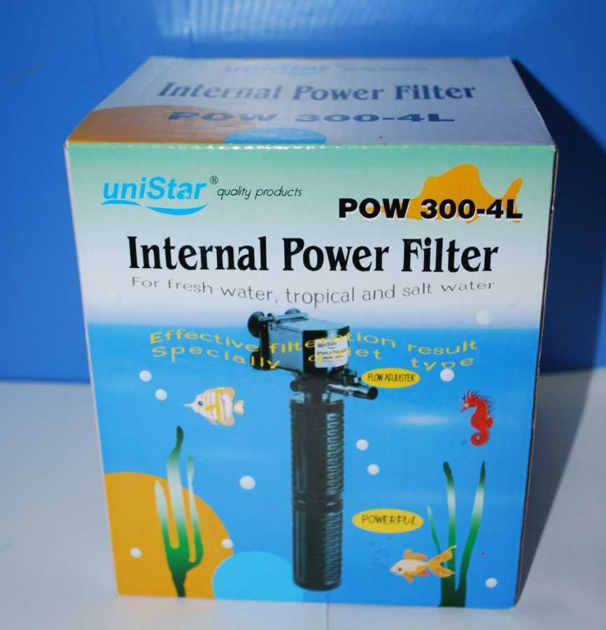 UNİSTAR POW 300-4L 25W 2000LT./S İÇ FİLTRE AKVARYUM KAFA MOTORU