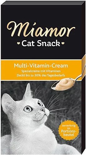 MİAMOR MULTİVİTAMİN CREAM KEDİ ÖDÜL MAMASI 6X15GR