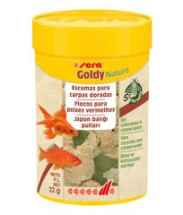 Sera Goldy Nature - 100 Ml / 22 Gr. Kutu Balık Yemi