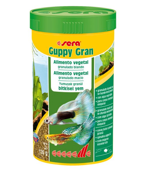 Sera Guppy Gran  - 250 Ml / 120 Gr. Kutu Balık Yemi