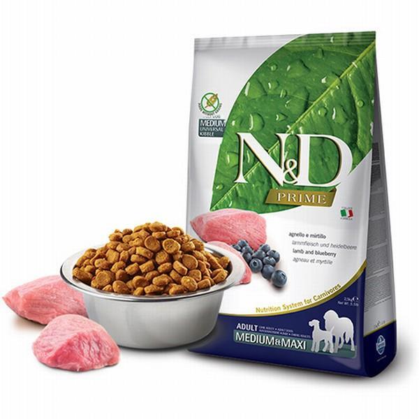 N&D Prıme Kuzuve Yaban Mersinli Adult Med-Max 12 Kg Köpek Maması