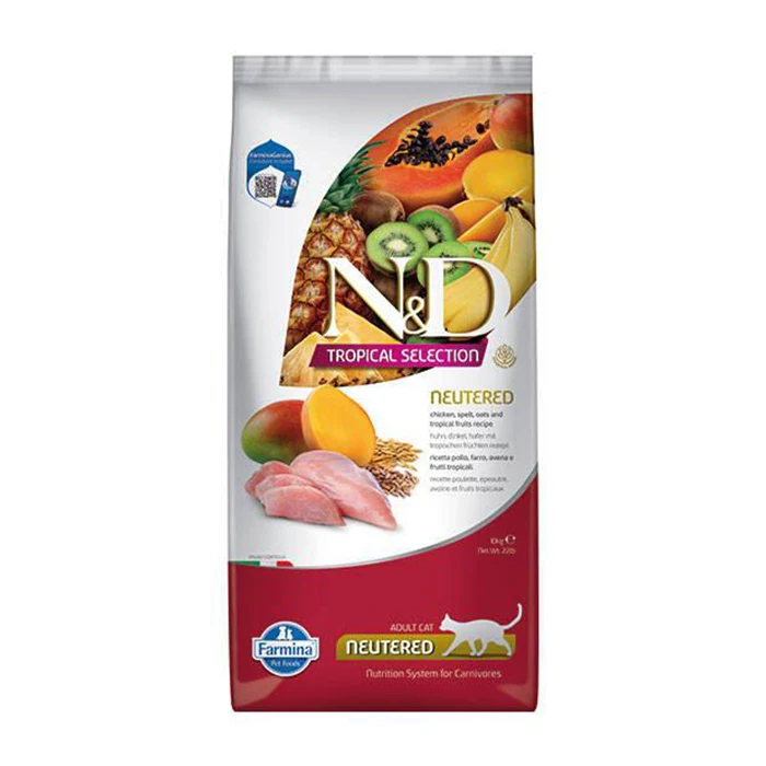 N&D CAT TROPİCAL SELECTION CHIECKEN 10 KG KEDİ MAMASI