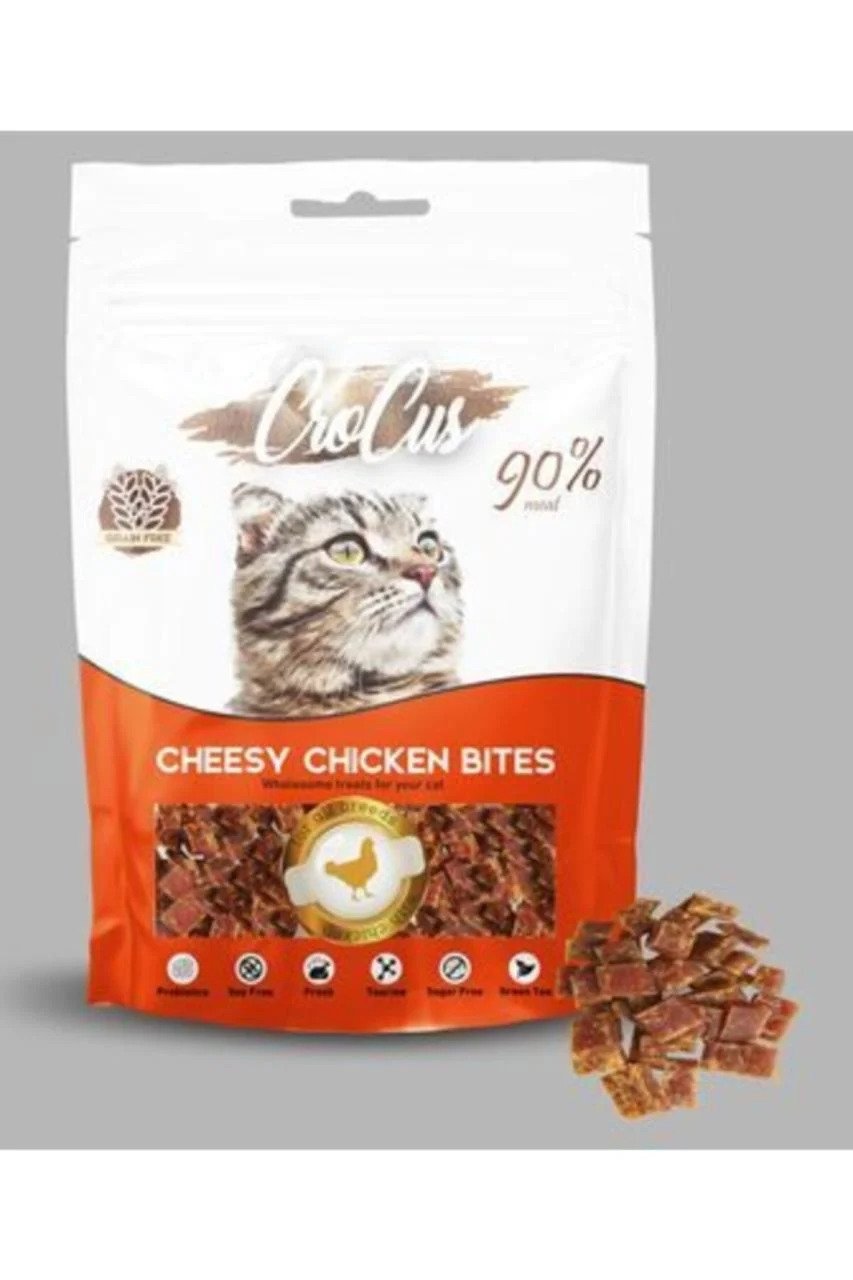 Crocus Bites Tavuklu Tahılsız Kedi Ödülü 80 Gr