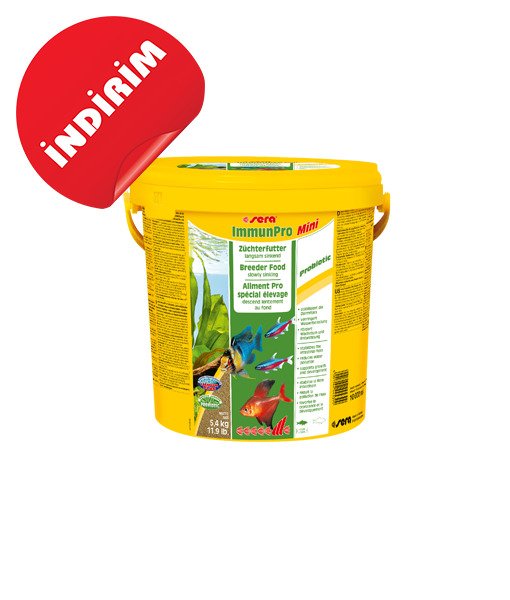 Sera ImmunPro Mini-10 Lt. (5,4 Kg) Kova Balık Yemi