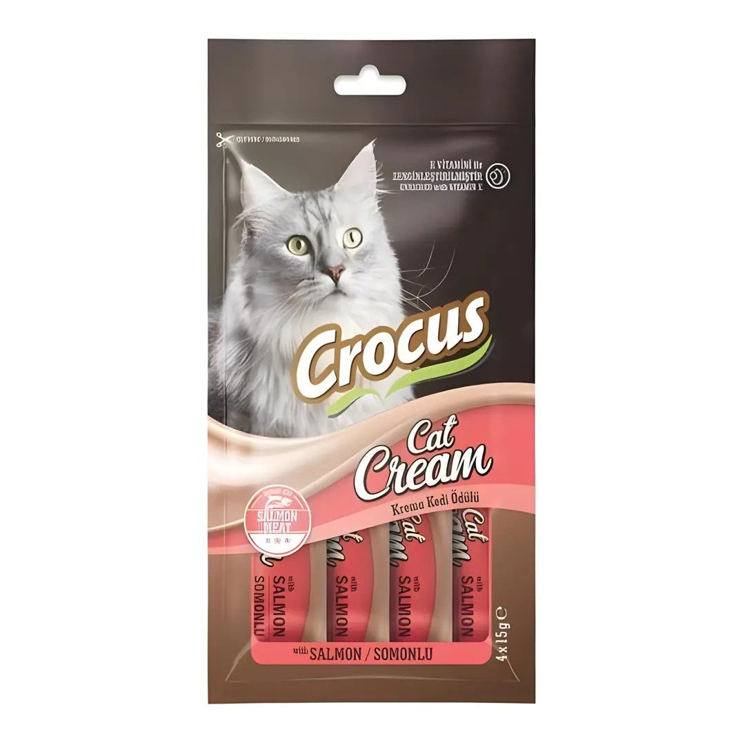 Crocus Somonlu Krema Kedi Ödülü 4*15 gr
