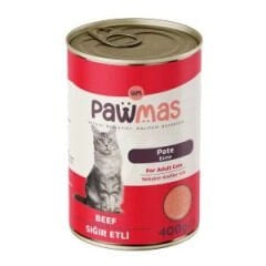 Pawmas Pate Sığır Etli Kedi Konservesi 400 gr