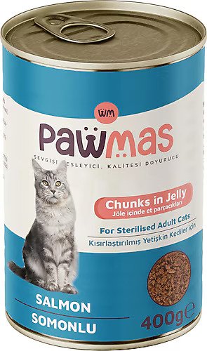 Pawmas Kısır Somonlu Kedi Konservesi 400 gr
