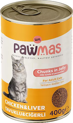 Pawmas Tavuklu Ciğerli Kedi Konservesi 400 gr