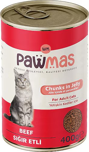 Pawmas Sığır Etli Kedi Konservesi 400 gr