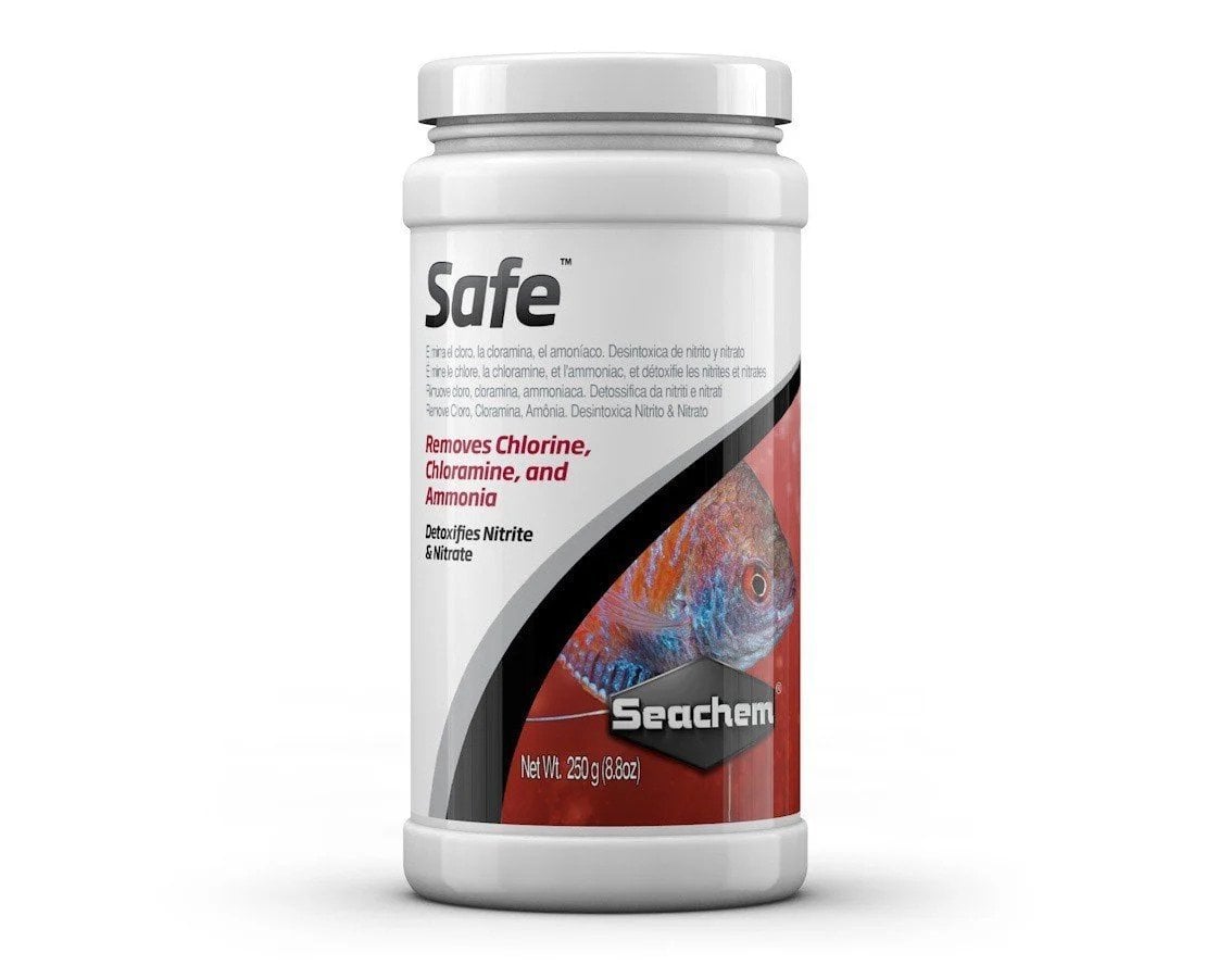 SEACHEM SAFE 250ML KLOR, KLORAMİN, AMONYAK GİDERİCİ SU DÜZENLEYİCİ