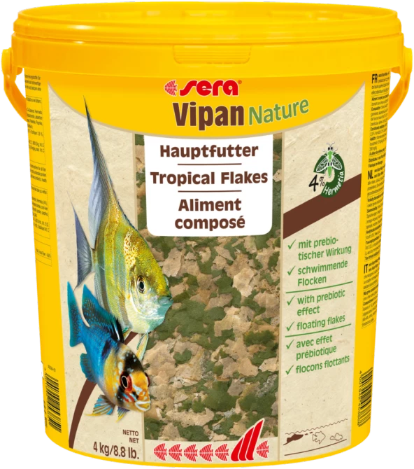 SERA VİPAN LARGE FLAKES NATURE 21LT/4 KG KOVA BALIK YEMİ