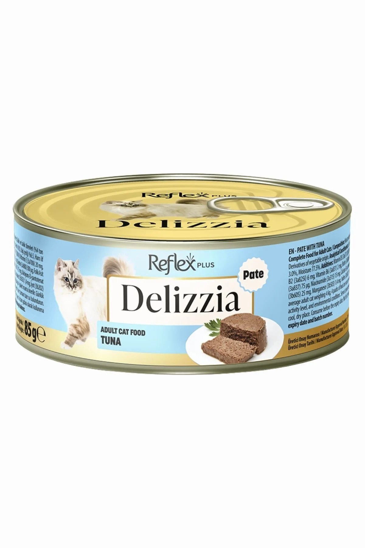 Reflex Delizzia Kıtılmış Ton Balıklı Kedi Konservesi 85 gr