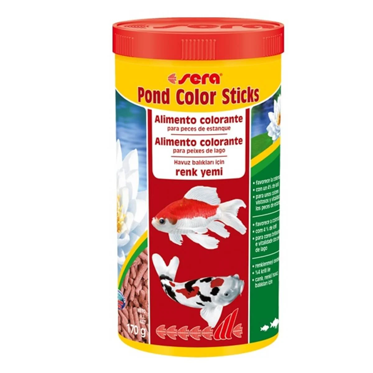 Sera Pond Color Sticks - 1000 Ml 170 Gr. Kutu Balık Yemi