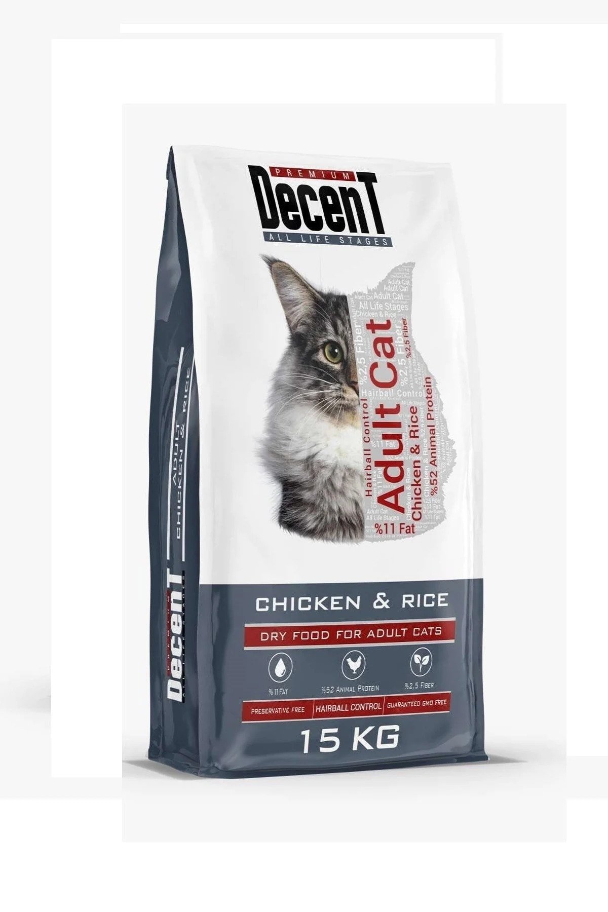 Decent Tavuklu Kedi Maması 15 kg