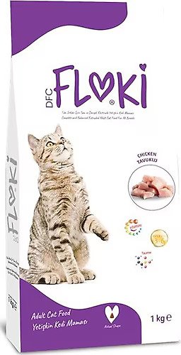 Floki Yetişkin Tavuklu Kedi Maması Paketten Bölme 1 kg