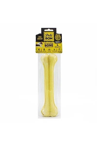 DELİBON PRESLENMİŞ KEMİK L 22CM 1ADET KÖPEK ÖDÜLÜ