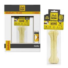 DELİBON PRESLENMİŞ KEMİK M 15CM 1ADET KÖPEK ÖDÜLÜ