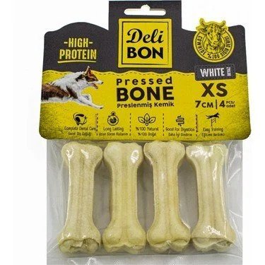 DELİBON PRESLENMİŞ KEMİK S 12CM 4ADET KÖPEK ÖDÜLÜ