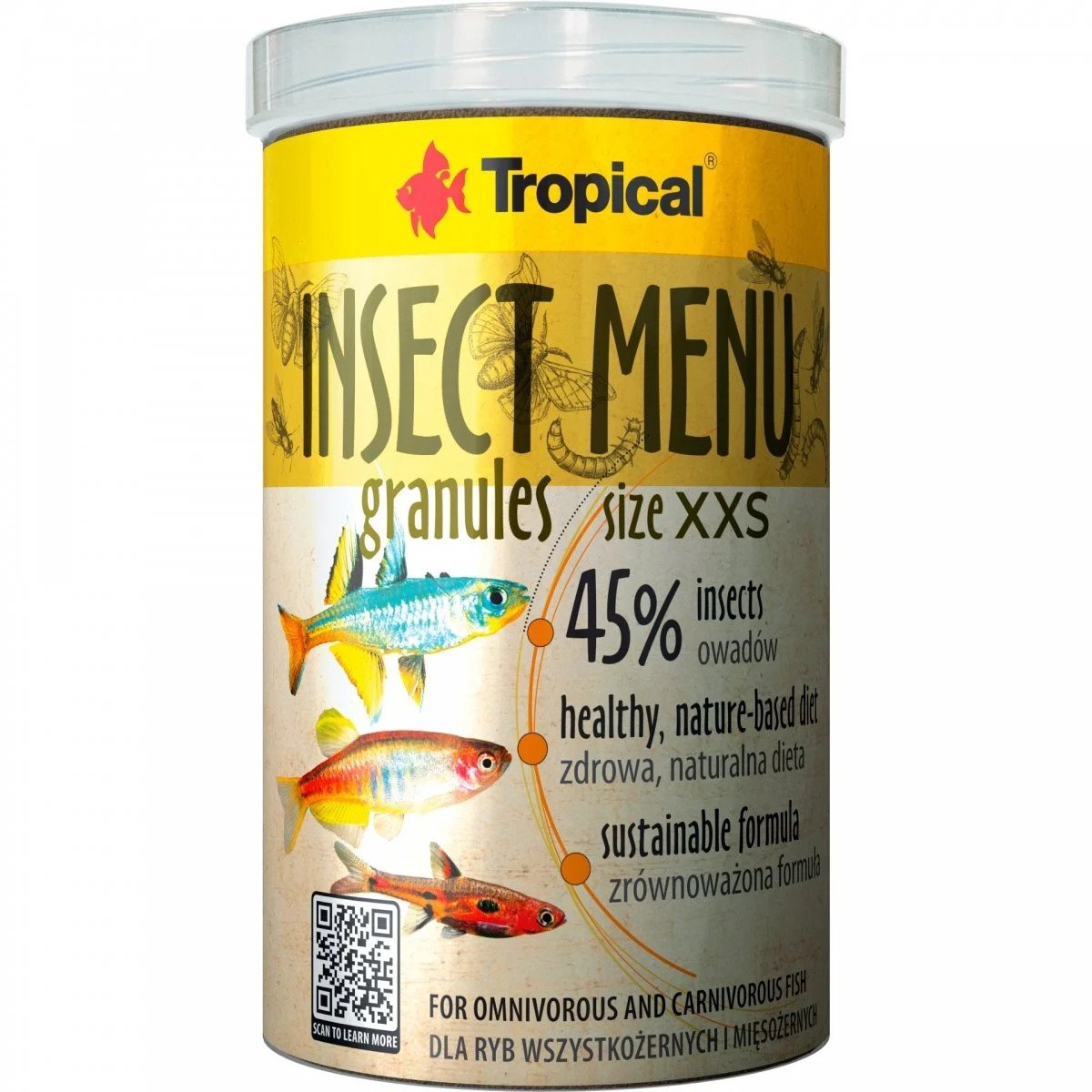TROPİCAL INSECT MENU GRAN SIZE XXS 100ML/64GR KUTU BALIK YEMİ