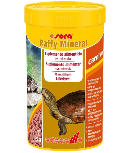 Sera Raffy Mineral - 250 Ml / 55 Gr. Kutu Kaplumbağa Yemi