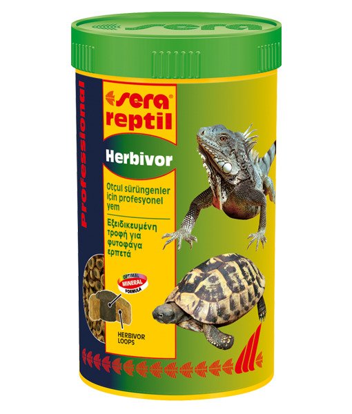 Sera Reptil Herbivol Profesyonel Sürüngen Yemi Otçul - 250 Ml Kutu Sürüngen Yemi