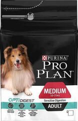 PRO PLAN MEDİUM SENSİTİVE DİGESTİON KUZULU VE PİRİNÇLİ ORTA IRK YETİŞKİN KÖPEK MAMASI 3KG
