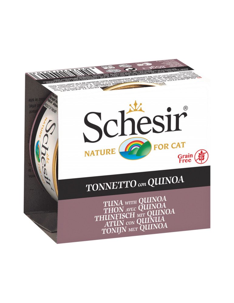 SCHESİR TUNA BALIKLI VE QUİNOALI YETİŞKİN KEDİ KONSERVESİ 85 GR