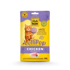 Delibon Kurutulmuş Tavuklu Kedi Lolipop 6 Lı