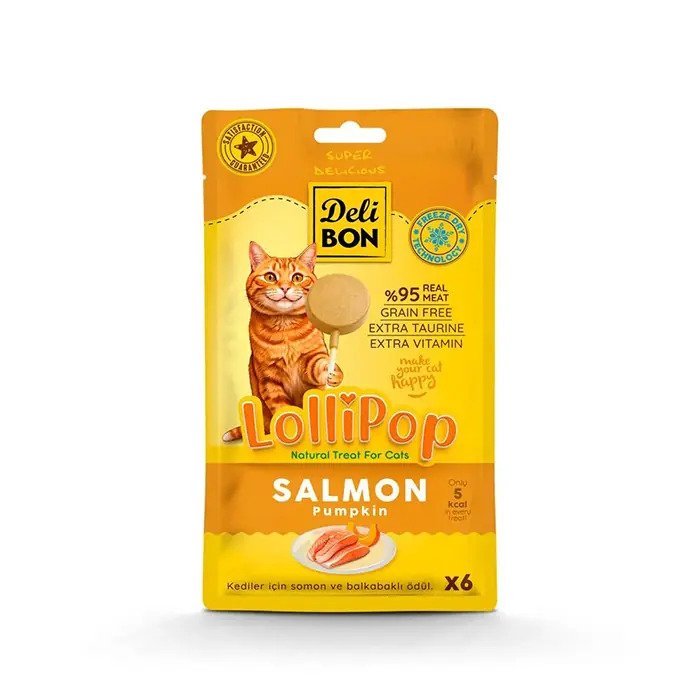 Delibon Kurutulmuş Somon Lolipop 6 Lı