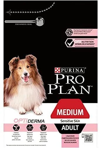 Pro Plan Medium Sensitive Skin Somonlu Ve Pirinçli Yetişkin Orta Irk Köpek Maması 3Kg