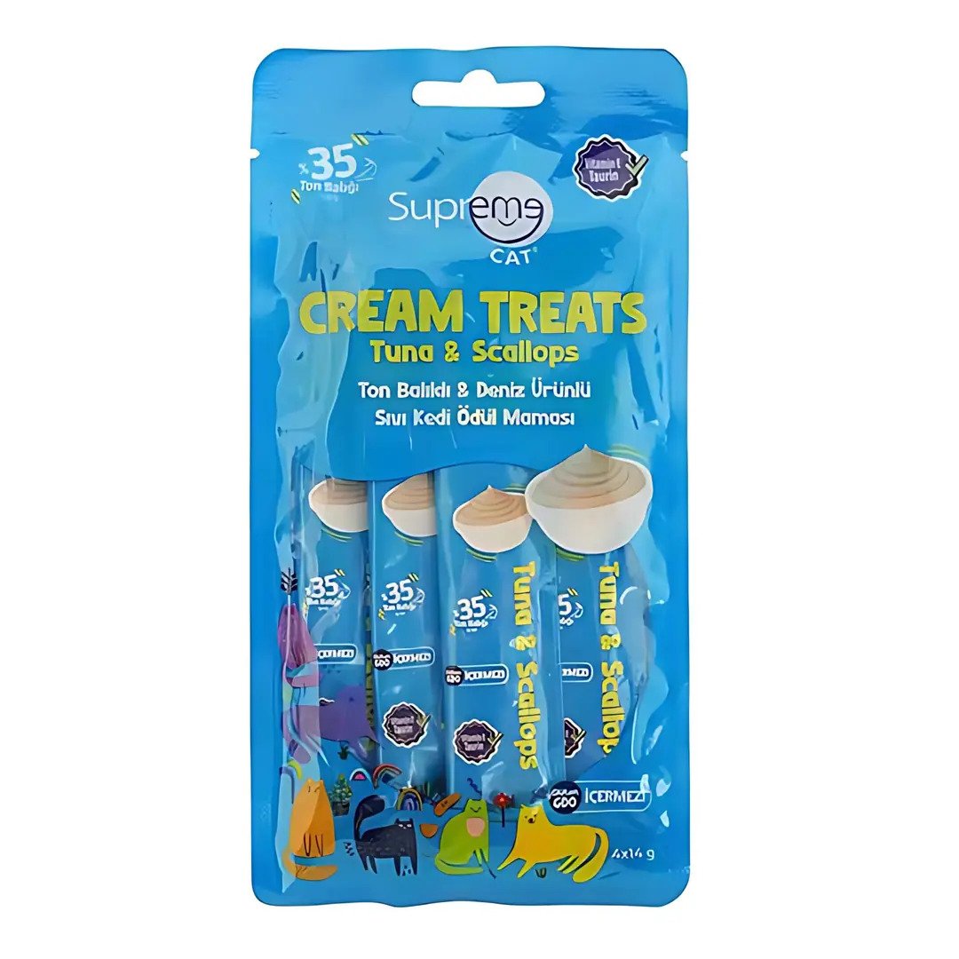 Sprme Ton Balıklı & Midyeli Krem Kedi Ödülü