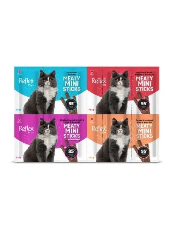 Reflex Plus Mix Karışık Tahılsız Kedi Ödül Çubuğu 20X2Gr