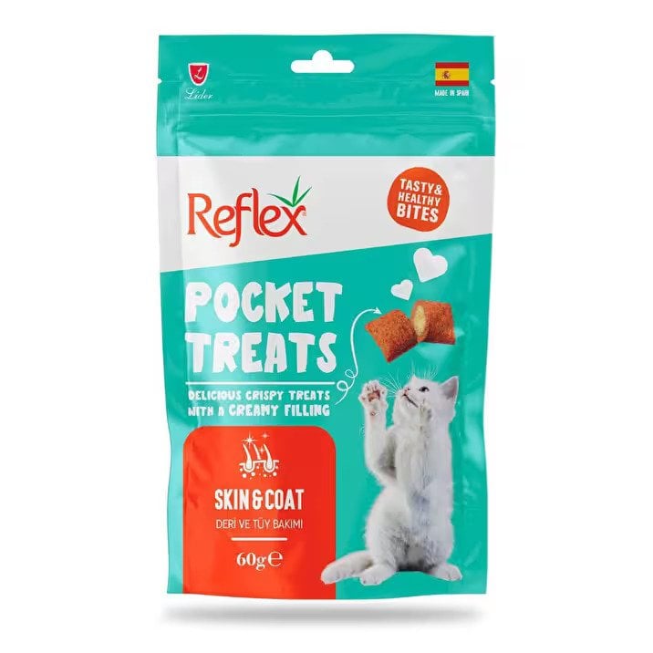 Reflex Pocket Treats Skin And Coat Kedi Ödülü 60 Gr.