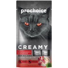 Prochoıce Creamy Tuna&Cranberry&Cat Grass 60G 4X15