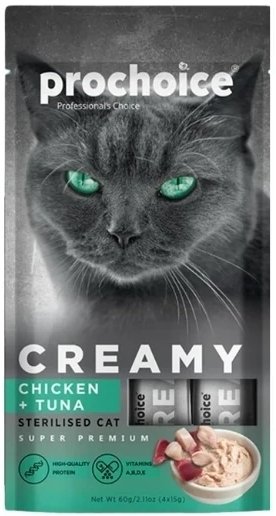 Prochoıce Creamy Chıcken&Tuna 60G 4X15