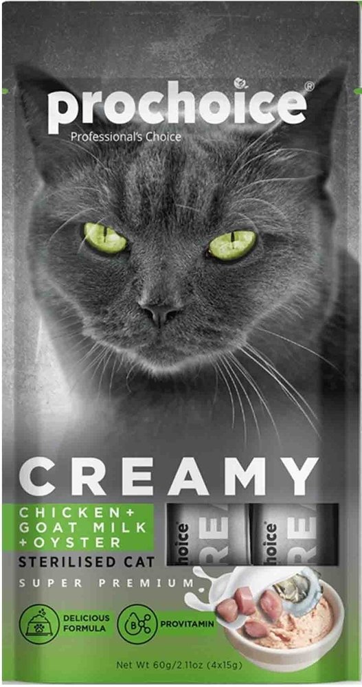 Prochoıce Creamy Chıcken&Goatmılk&Oyster 60G 4X15